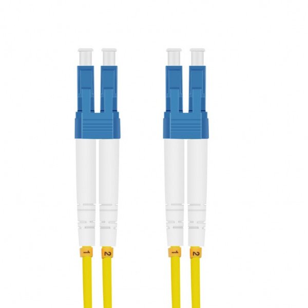 Helos Lwl Cable Fibra Lc/Lc Duplex 9/125?M Os2 Amarillo 0,5m
