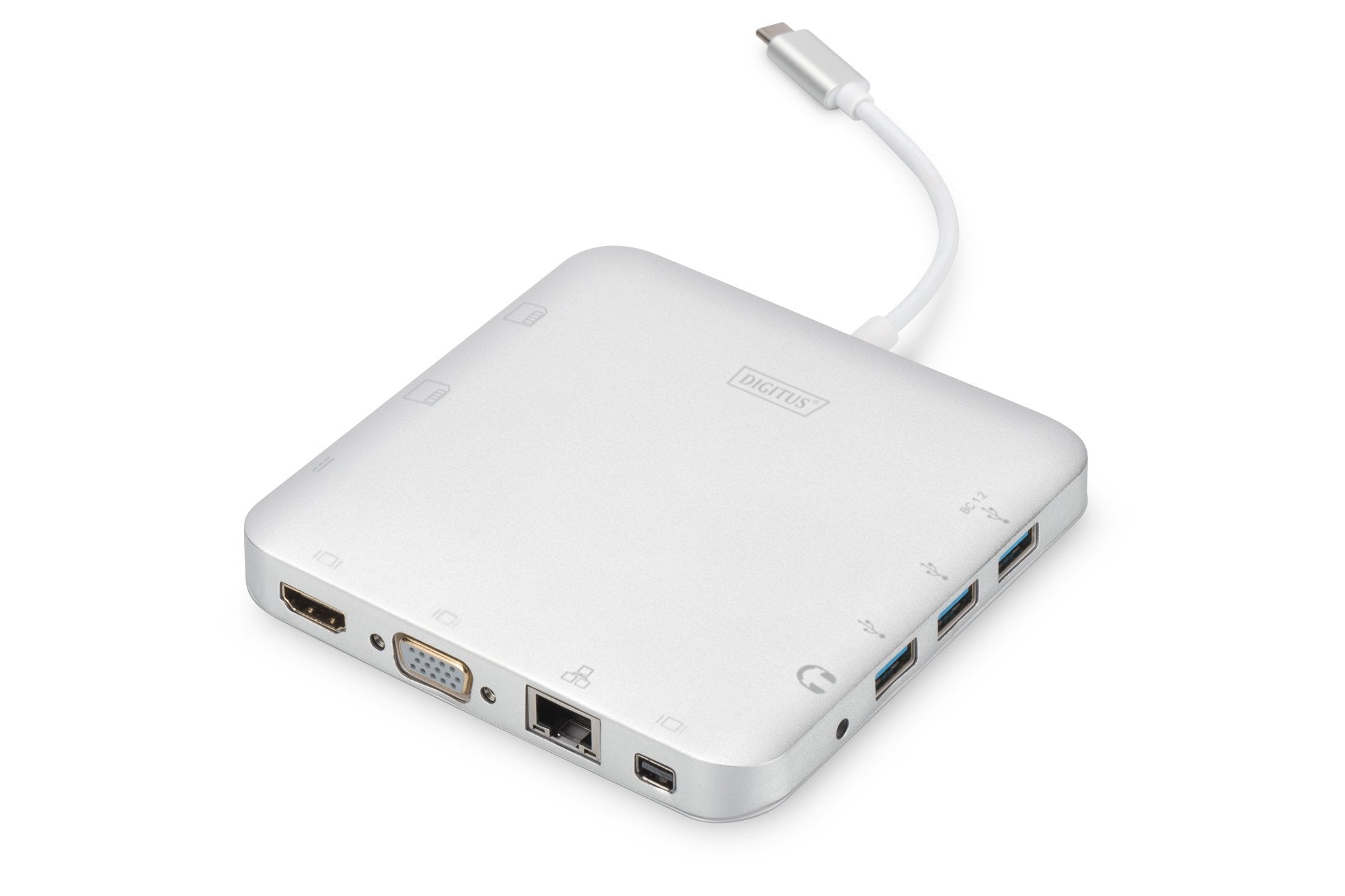 Digitus Estación Dock Usb-C A Hdmi/Mini Displayport/Vga/Usb 3.0/Jack/Rj-45/Micro Sd/Sdhc/Sdxc/Mmc