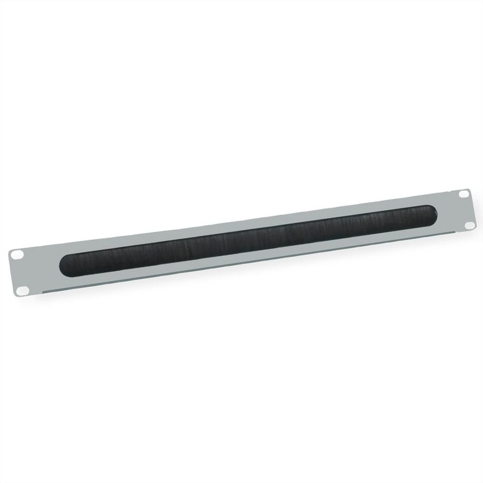 Value 19-Zoll-Cabledurchfhrung 1 He Mit Brstendichtung, Grau