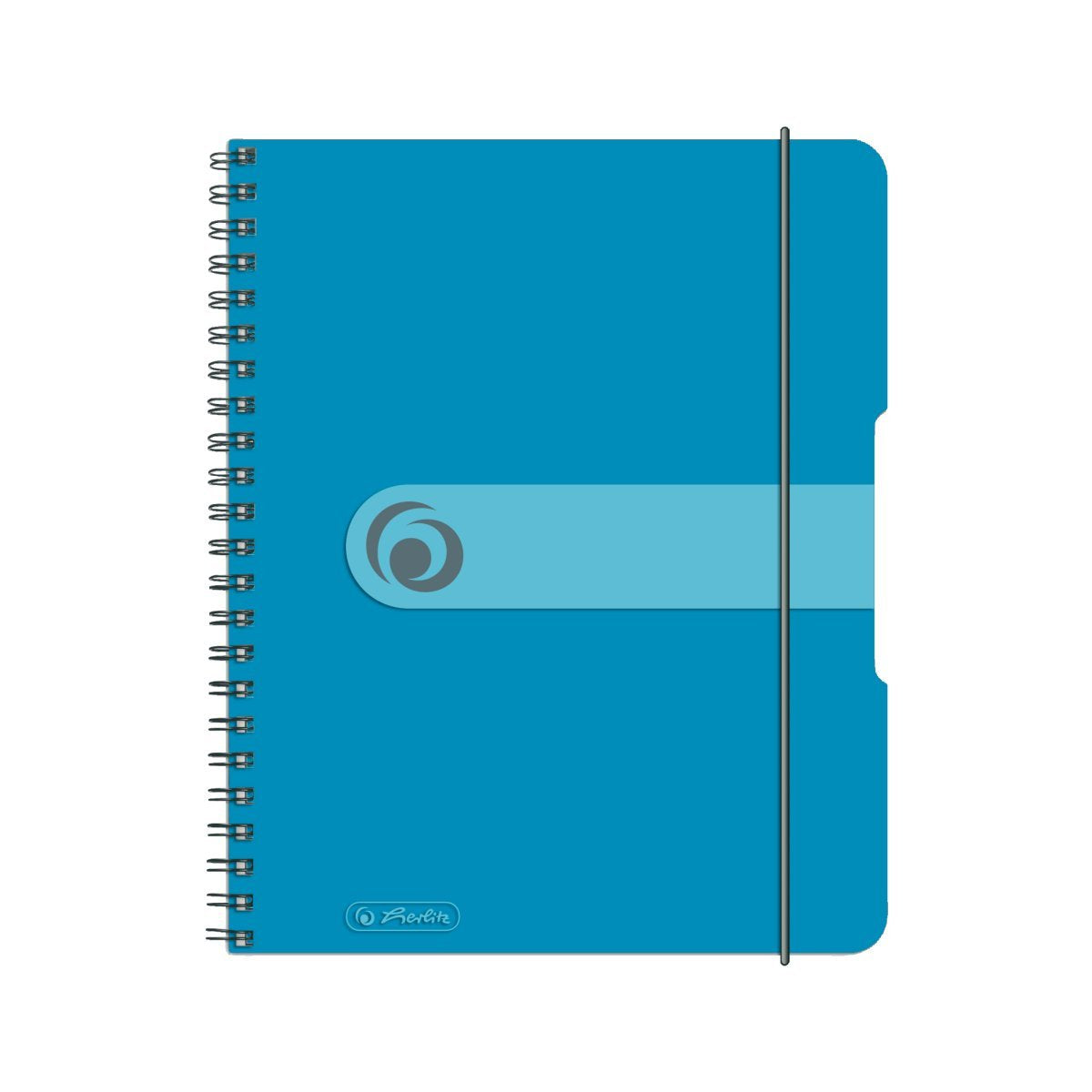 Herlitz Spiralblock "To Go" Pp-Funda A5 80 Bl. Transp.Azul