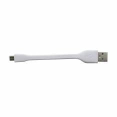 Cable Phoenix Usb A Micro Usb 5 Pines 10 Cm Corto Acabado En Silicona Carga Y Transfiere Datos Otg Blanco