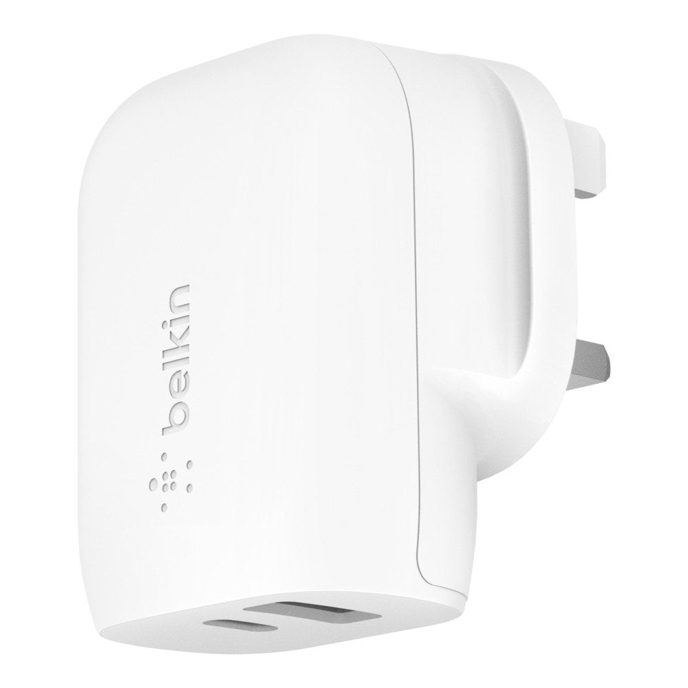 Cargador Belkin Wcb007vfwh Boost Charge Usb-C + Usb Pps 37w