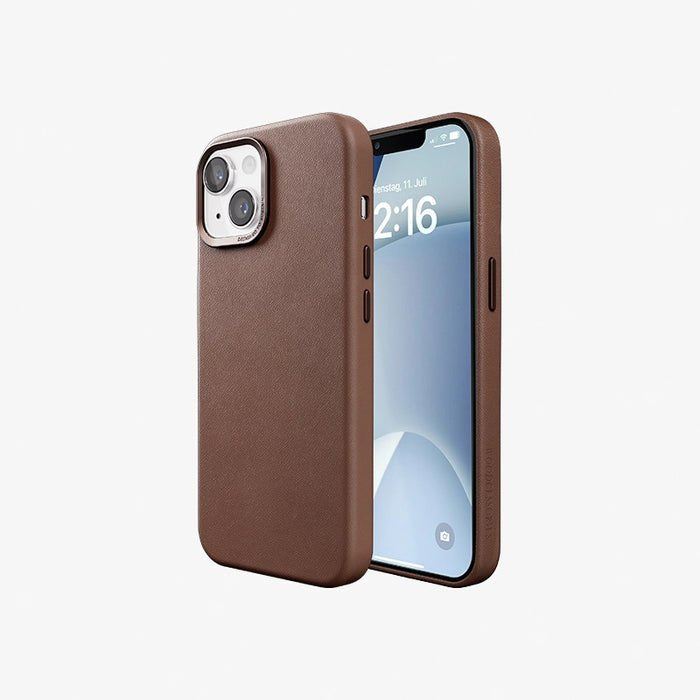 Woodcessories Bio Leather Funda Magsafe Iphone 15 Plus Marrón