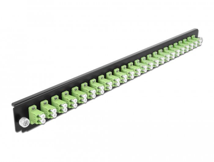 Delock Panel Frontal De La Caja De Empalme De 19" 24 Port Lc Duplex Verde Claro