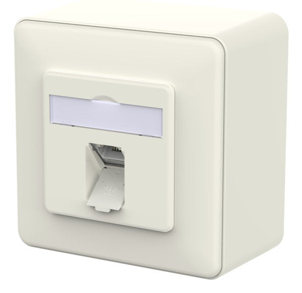 Metz Connect Anschlussdose E-Dat C6a Idc 1 Port Ap Reinblanco