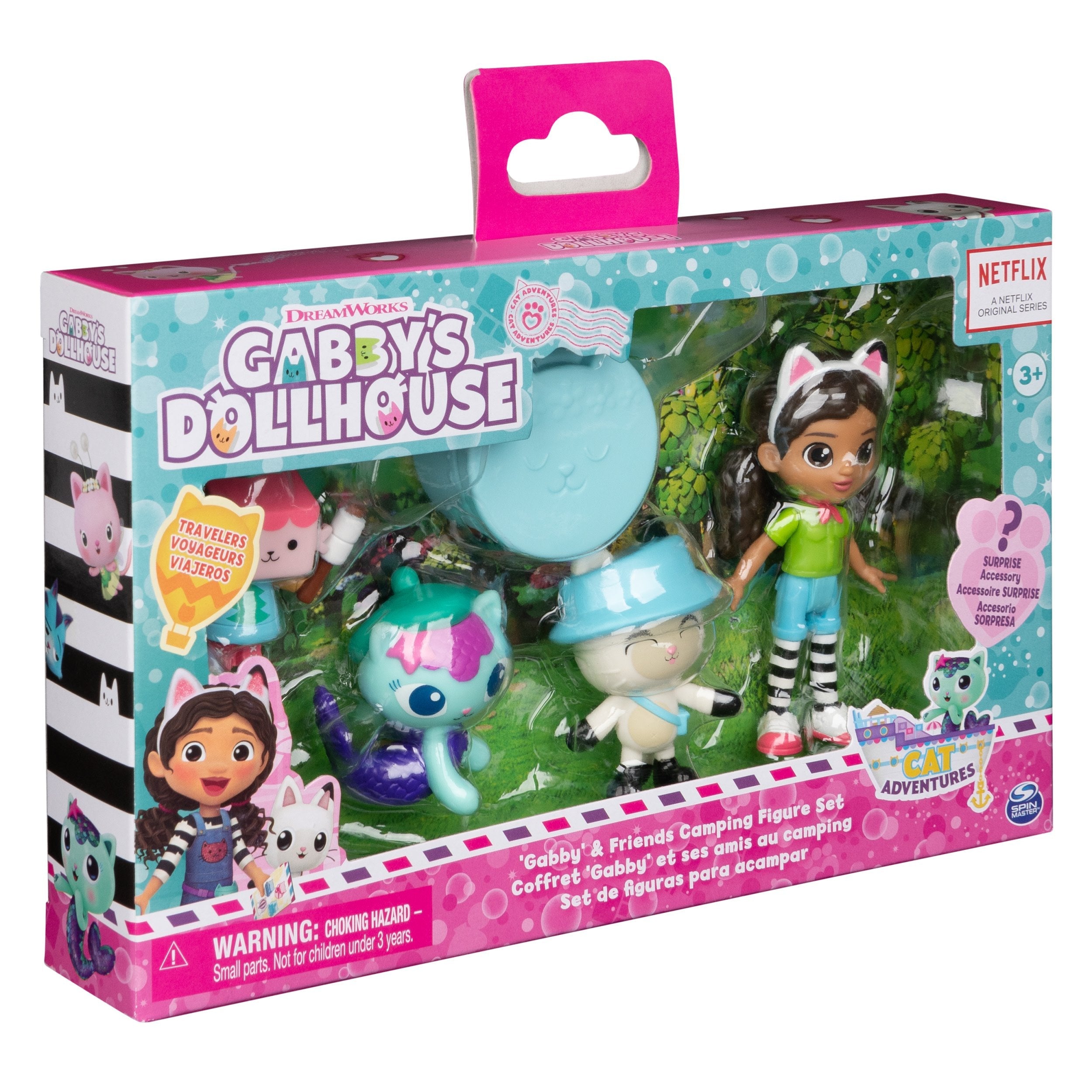 Spin Master Dreamworks Gabby'S Dollhouse Cat Adventures - Juego De Figuras Para Acampar, Figura De Juguete 6067225