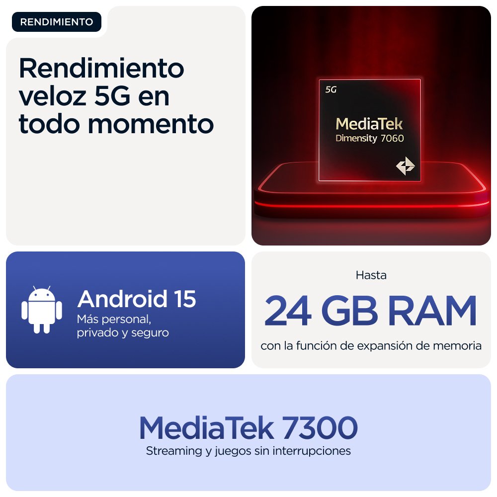 EAN 8033779080593 - Motorola moto g56 5G 17,1 cm (6.72") Ranura híbrida Dual SIM Android 15 USB Tipo C 8 GB 256 GB 5200 mAh A imagen 17