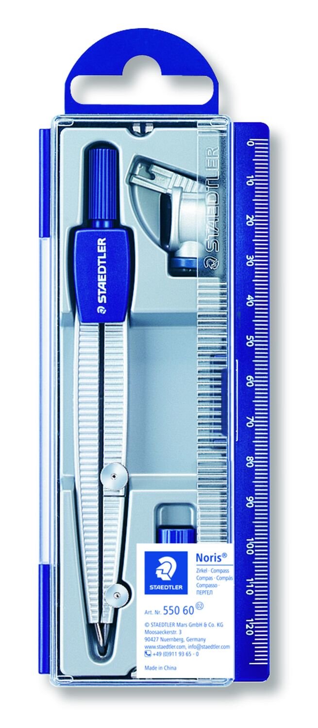 Compás Escolar Staedtler Con Inserción De Plomo