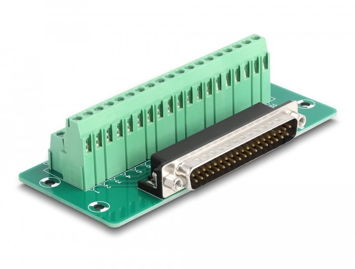 Delock D-Sub 37 Pin Stecker Zu Terminalblock Für Hutschiene