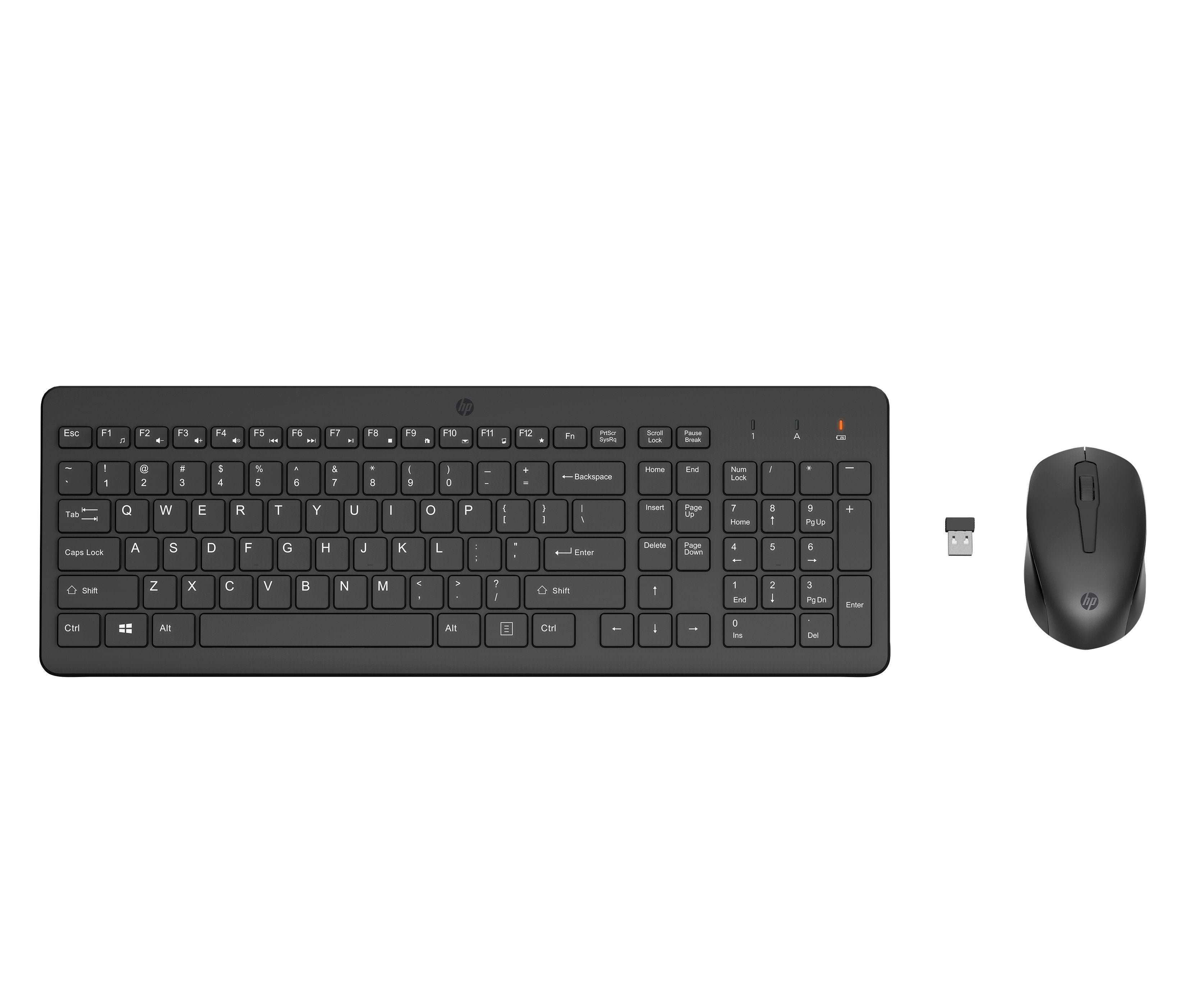 EAN 0197029648853 - HP 300 Wireless Mouse and Keyboard Combination teclado Ratón incluido Universal RF inalámbrico Negro imagen 1