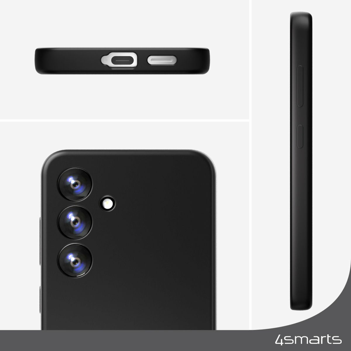 4smarts Silicone Case Cupertino F. Samsung Galaxy A55 Schwarz