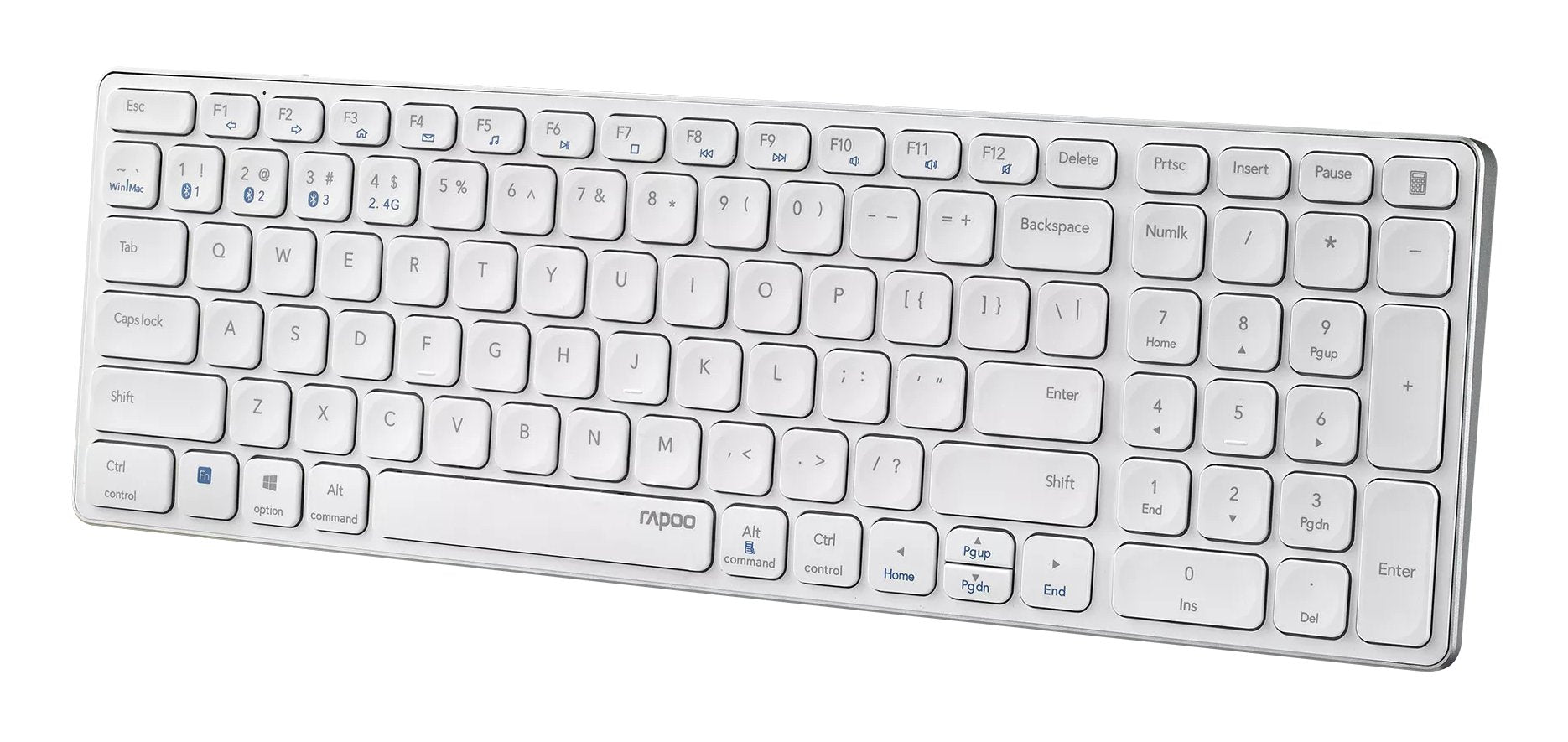 EAN 6940056114853 - Rapoo E9700M teclado Oficina RF Wireless + Bluetooth QWERTY Blanco imagen 3