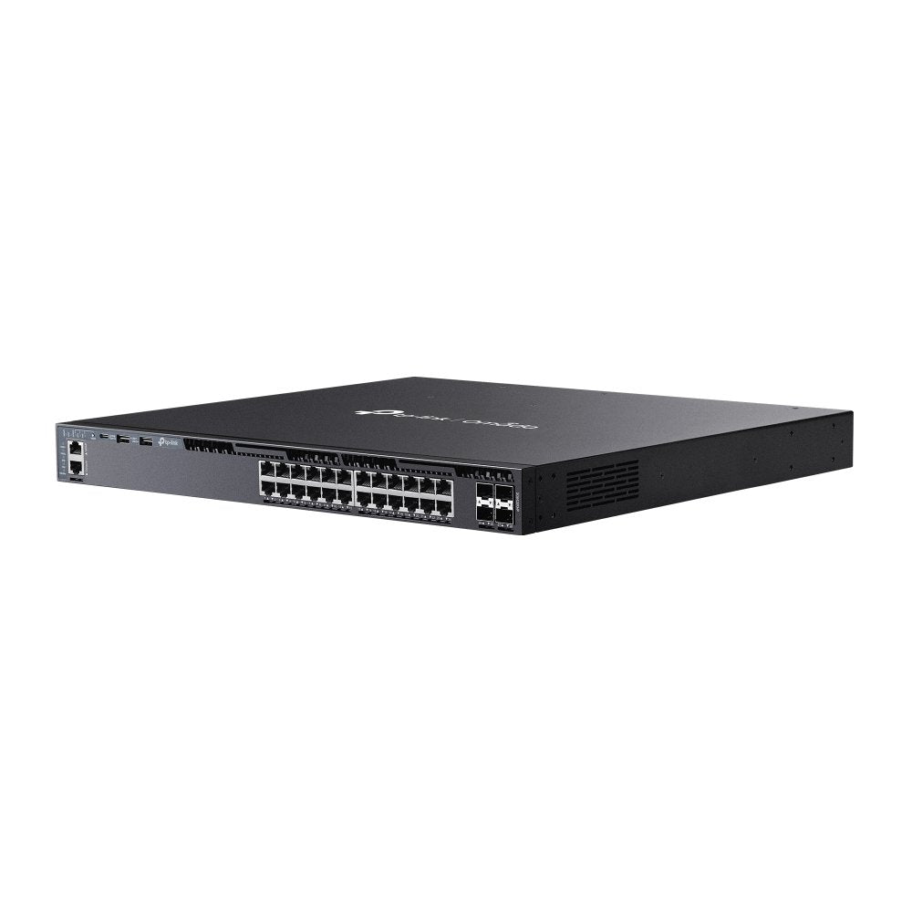 Switch Gestionable L3 Tp-Link Sg6428xhp 24p Gigabit Poe+ Con 4 Slots Sfp+ 10g Puerto De Consola Rj45/Usb-C Rack 1u 19