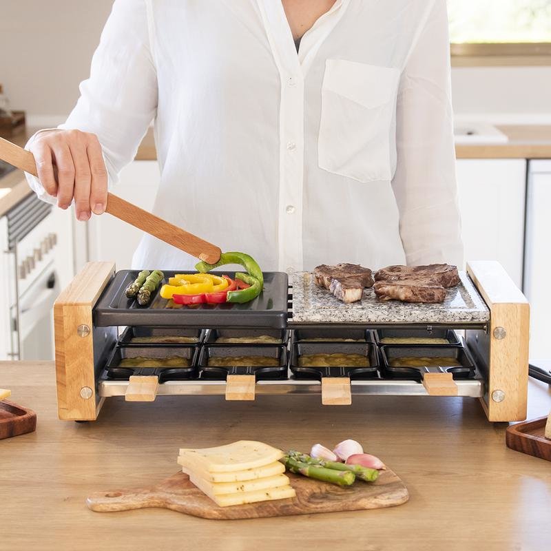 EAN 8435484031004 - Cecotec 03100 parrilla de interior 8 personas(s) 1200 W Negro, Gris, Madera imagen 6