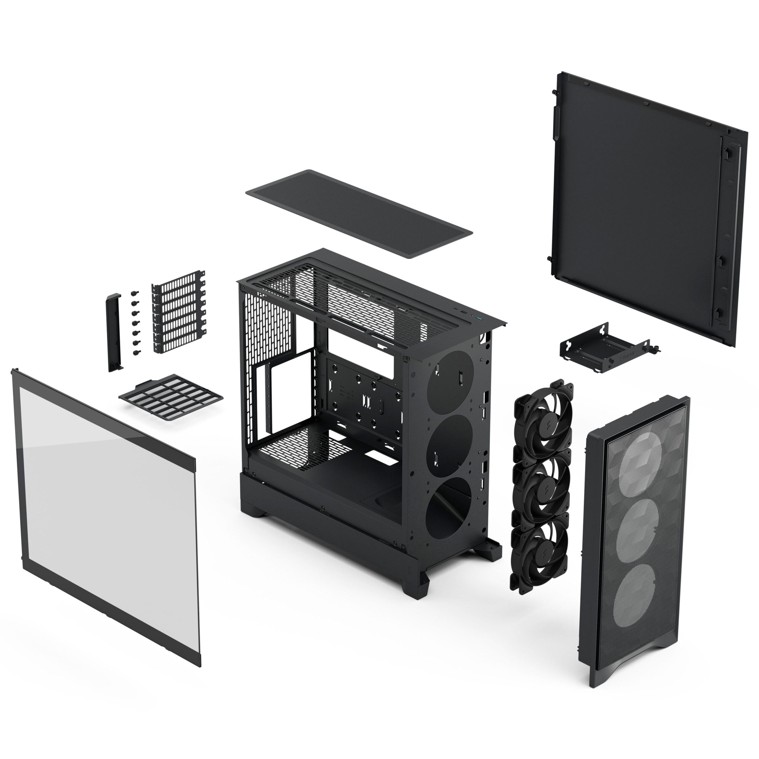 Caja  Pc Fractal Pop 2 Air Black Tg Rgbfd-C-Poa2a-02