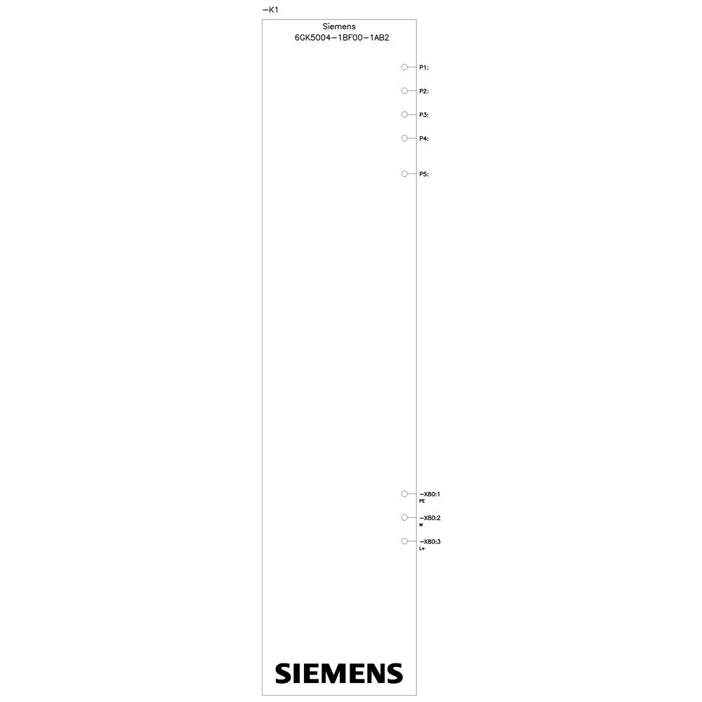 Siemens Siem 6gk5004-1bf00-1ab2 Scalance Xb004-1ld Unmanaged Ind. Et - Switch - Fibra Óptica - Switch - Fibra Óptica (Lwl)