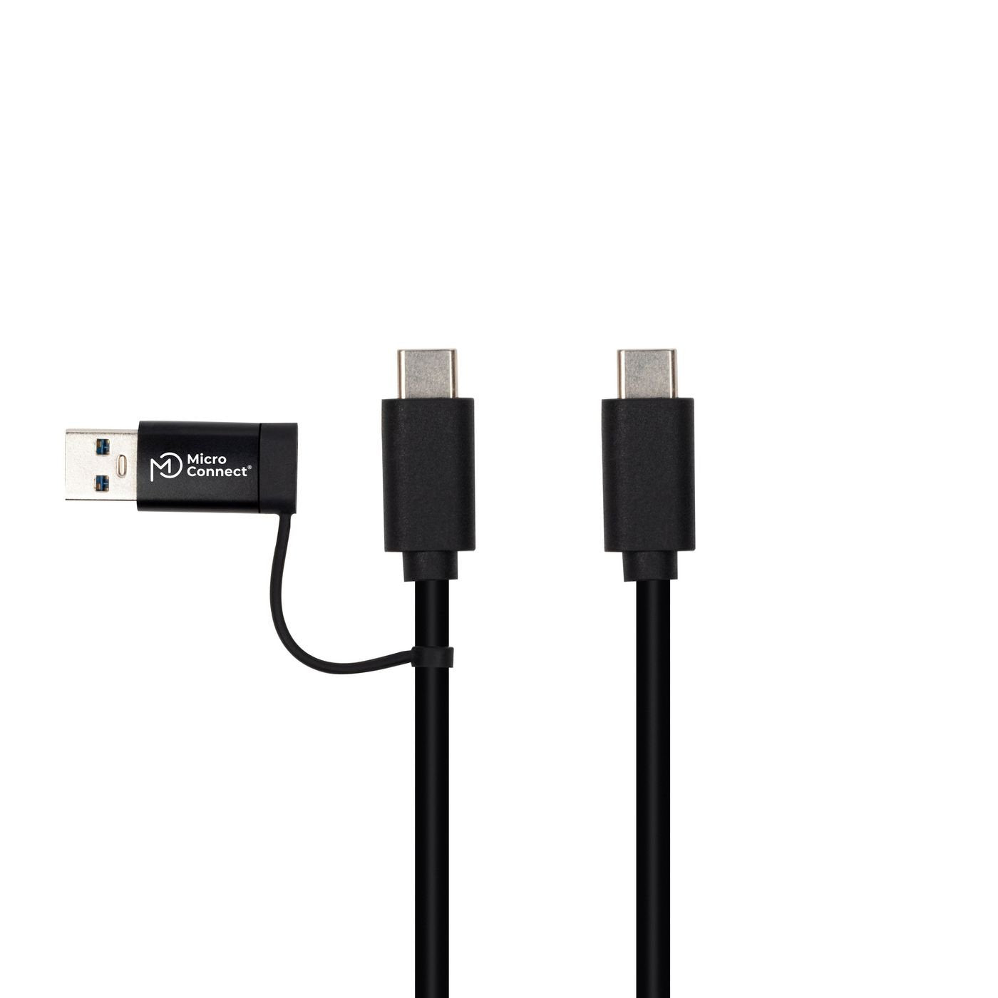 Microconnect Usb3.1cca1 Cable Usb 1 M Usb 3.2 Gen 1 (3.1 Gen 1) Usb C Negro