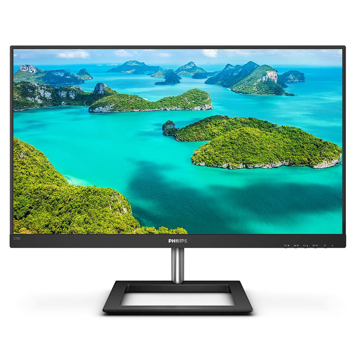 Monitor Philips E-Line 27 278e1a Ips 4k 4ms, 1000:1, Hdmi,Sp, 3 Sides Frameless