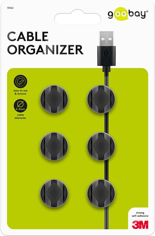 Goobay Cable Management 2-Slots (Mini), Cableführung 70362