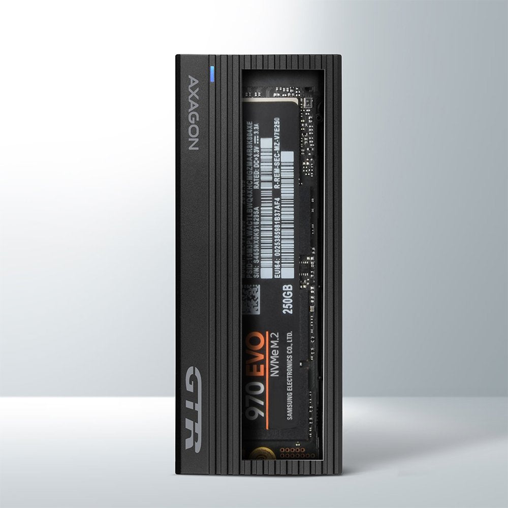 Axagon Gabinete Externo Eem2-Gtr Para Ssd M.2 Usb-C 3.2 Gen 2, Negro