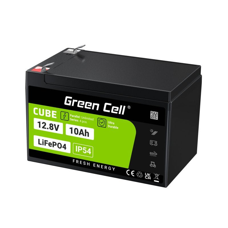 Green Cell Lfpgc12v10ah Batería Para Sistema Ups Fosfato De Hierro-Litio (Lifepo4) 12,8 V 10 Ah