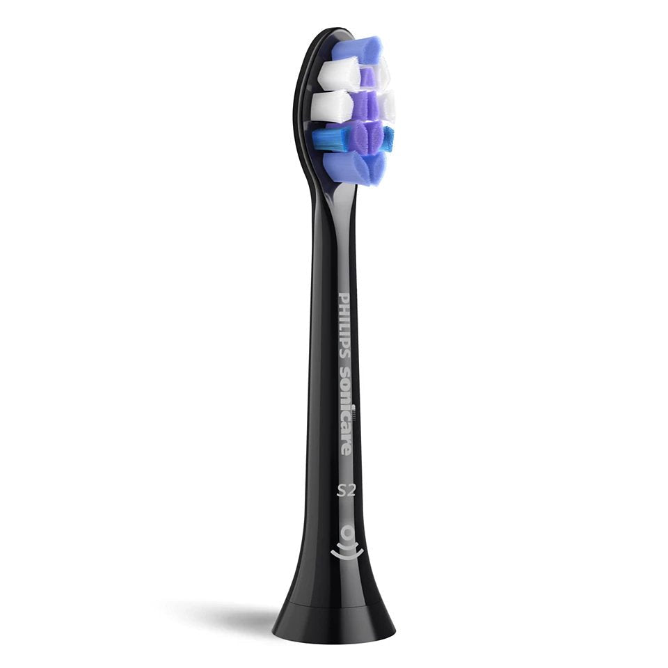 Philips Hx6056 88 Sonicare Sensitive Replaceable Toothbrush Heads, Black, 6 Pcs