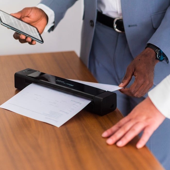 Escáner Portátil  I.R.I.S. Iriscan Anywhere 6 Wifi Duplex 1200 X 1200 Dpi A4 Negro