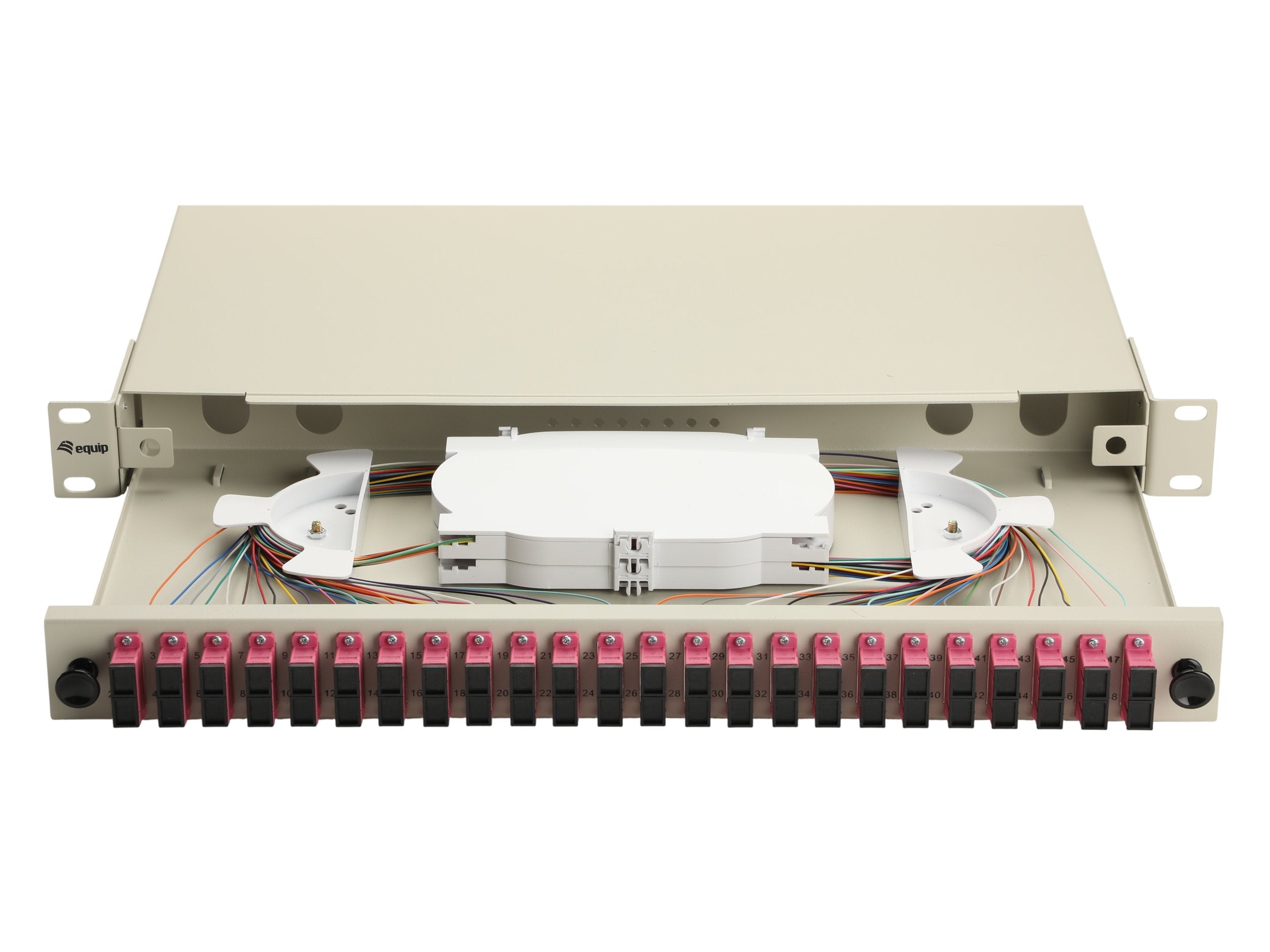 Equip Lwl-Spleisskamen 24-Port Sc-Duplex Om4 1u Komplett Gr