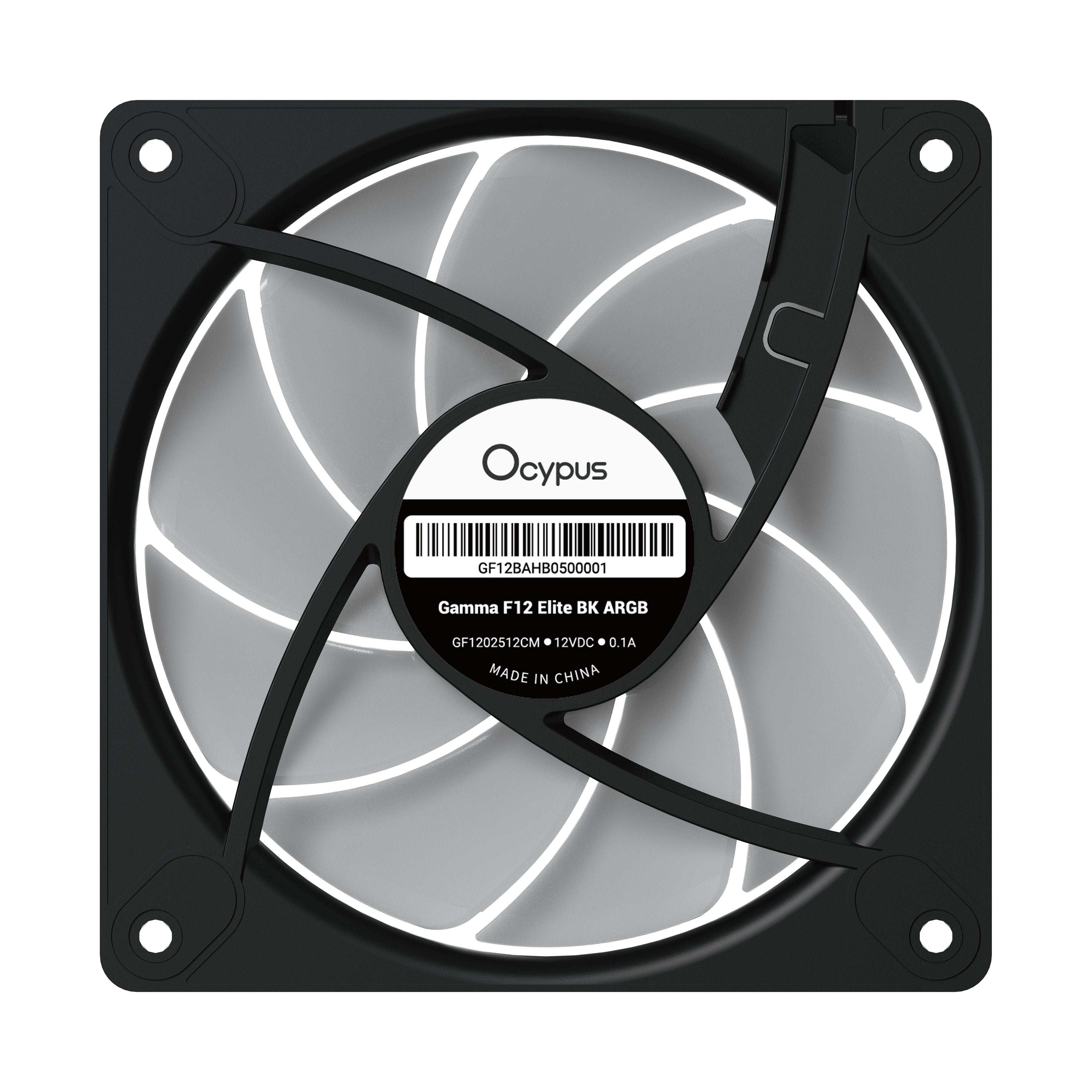 Ocypus Gamma F12 Elite Argb (Negro, Pack De 3, 120 Mm) Gamma-F12-Bk3am00e-Gl