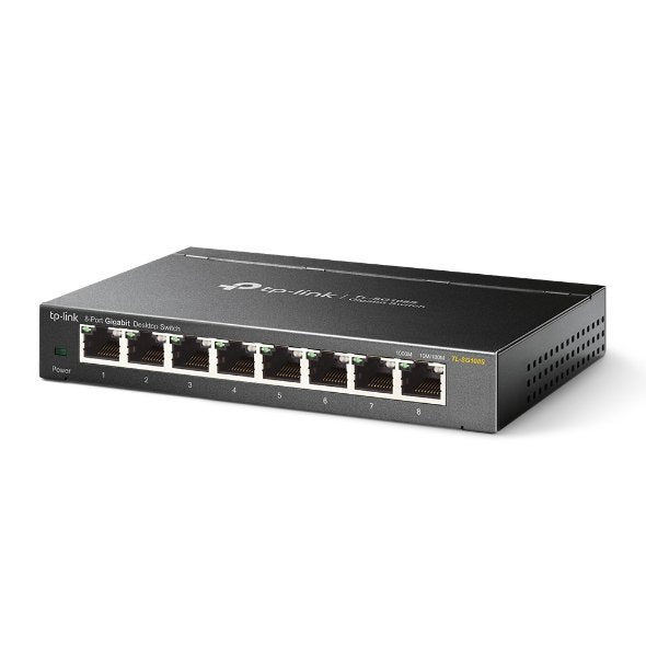 Tp-Link Tl-Sg108s No Administrado L2 Gigabit Ethernet (10/100/1000) Negro