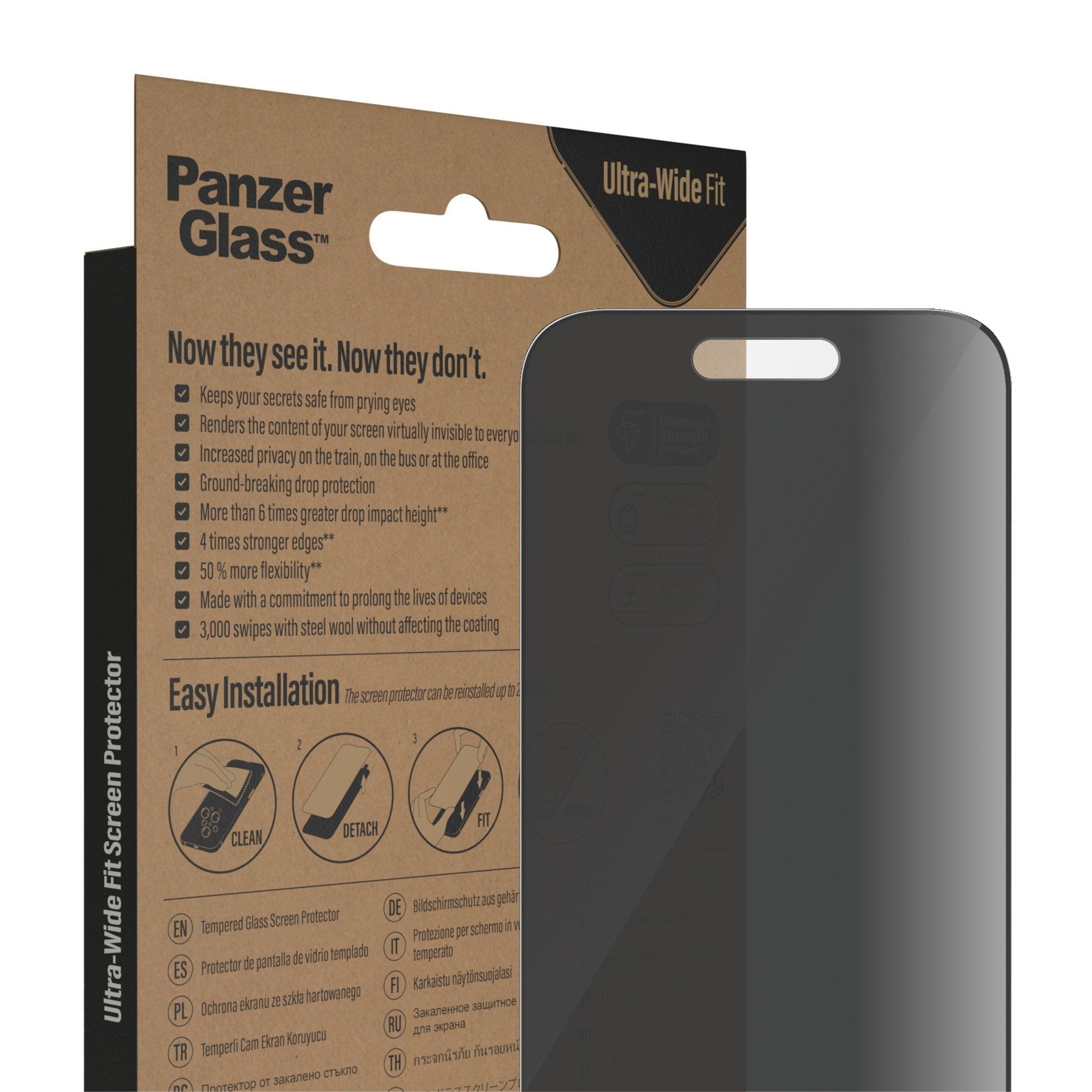 Panzerglass Ultra-Wide Fit Privacy Appl Protector De Pantalla Apple - Iphone 14 Pro 1 Pieza(S)