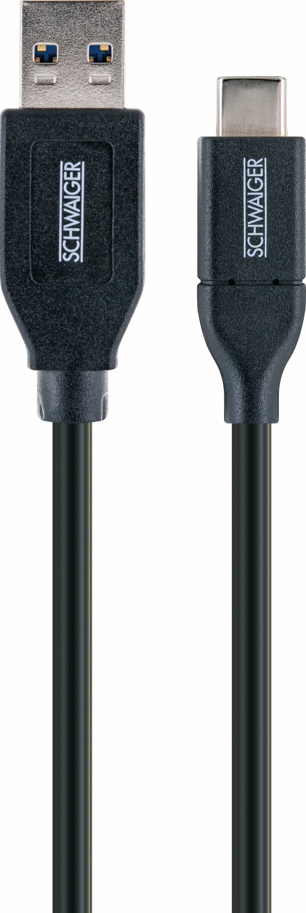 Schwaiger Cable Usb 3.0 A -> Conector Usb 3.1 C, 0.50m Negro