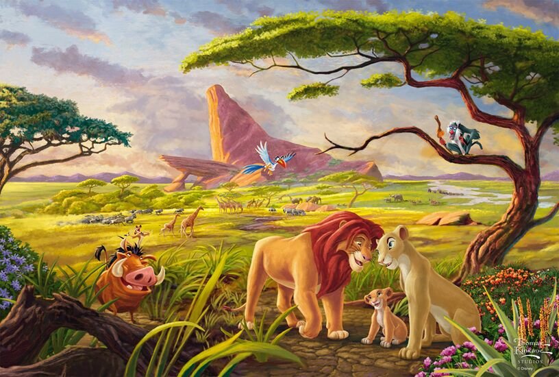 Juegos Schmidt Thomas Kinkade Studios: Disney - The Lion King Recuerda Quién Eres, Rompecabezas 200 Partes 56560
