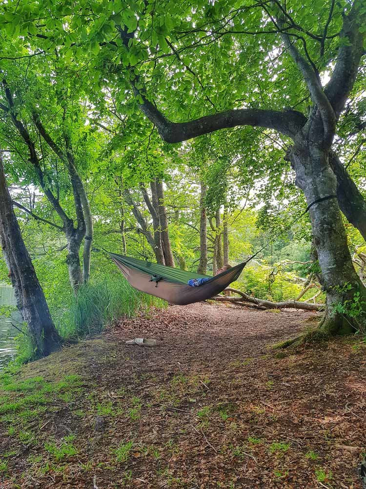 Hamaca De Camping Amazonas Adventure Hammock Coyote Az-1030411,  Verde/Marrón Az-1030411