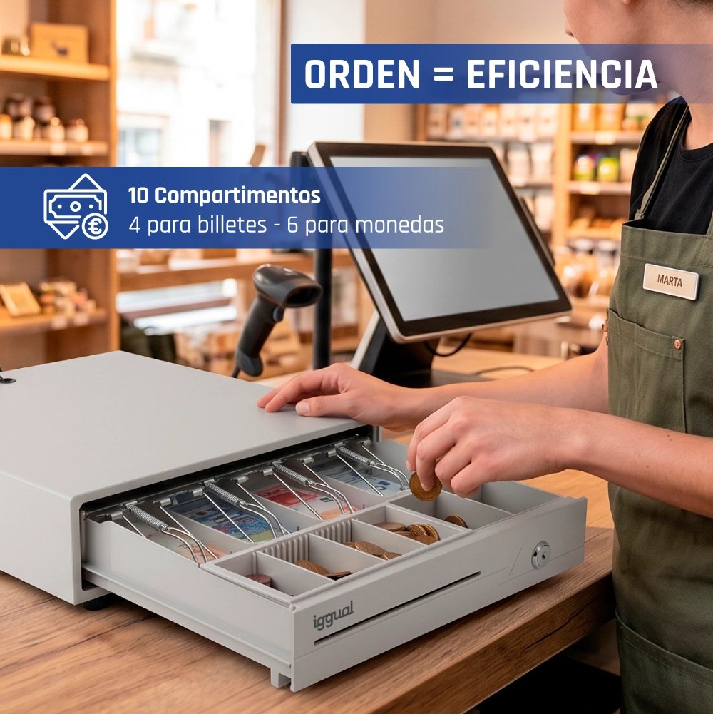 EAN 8435364315316 - iggual IRON-10W Cajón de efectivo electrónico imagen 12