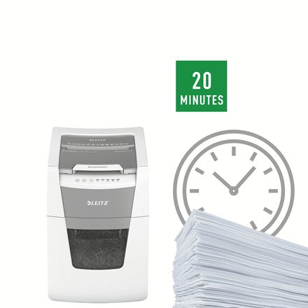 EAN 4002432124091 - Leitz 80120000 triturador de papel Microcorte 55 dB 22 cm Gris, Blanco imagen 9