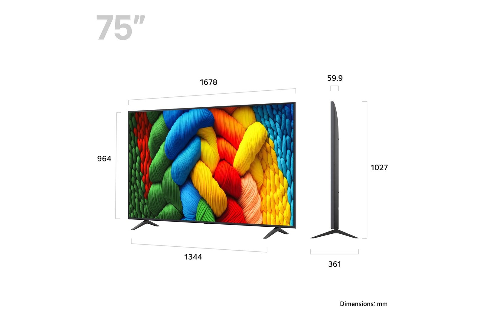 EAN 8806096365489 - LG NanoCell AI 75NANO80A6B 190,5 cm (75") 4K Ultra HD Smart TV Wifi Negro imagen 2