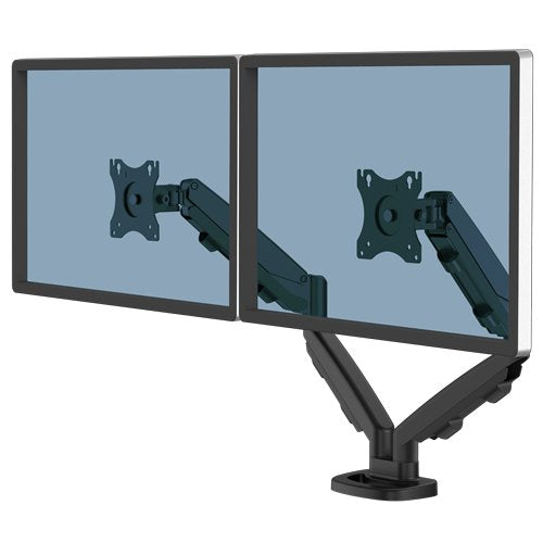 Soporte Monitores Fellowes 16 Kg, 99,1 Cm (39"), 100 X 100 Mm, Ajustes De Altura, Negro