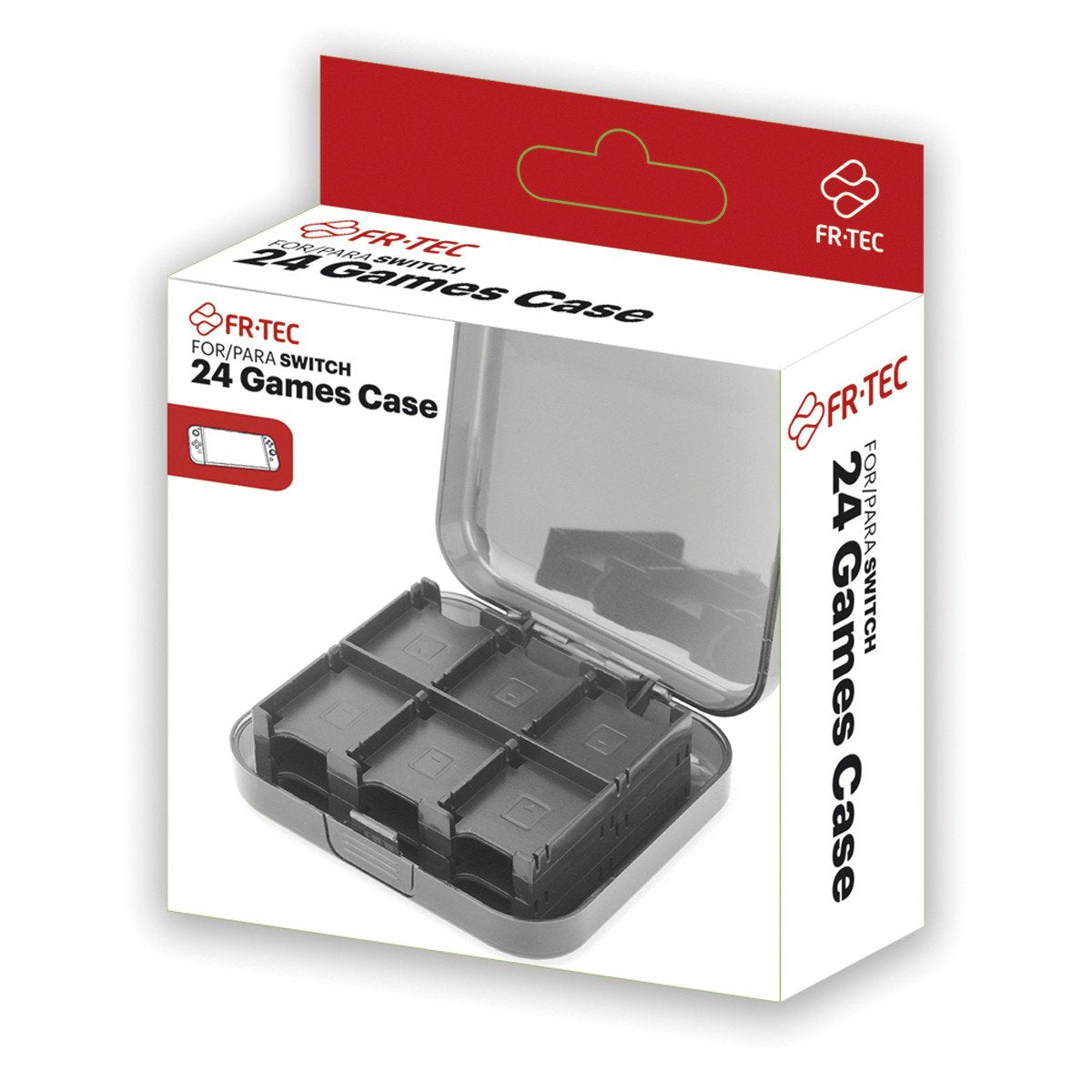 Caja De Almacenamiento Para Juegos Nintendo Switch Fr-Tec 24 Games Case Capacidad Para 24 Juegos Y 2 Micro Sd