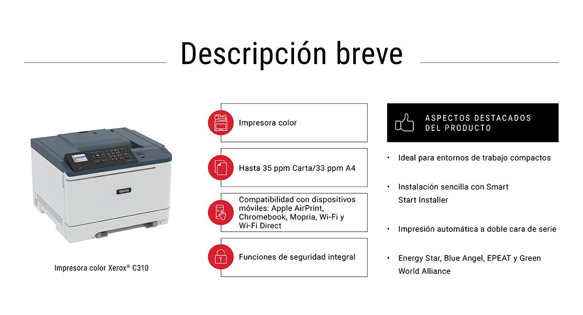 EAN 0095205069433 - Xerox C310V_DNI impresora láser Color 1200 x 1200 DPI Wifi imagen 14