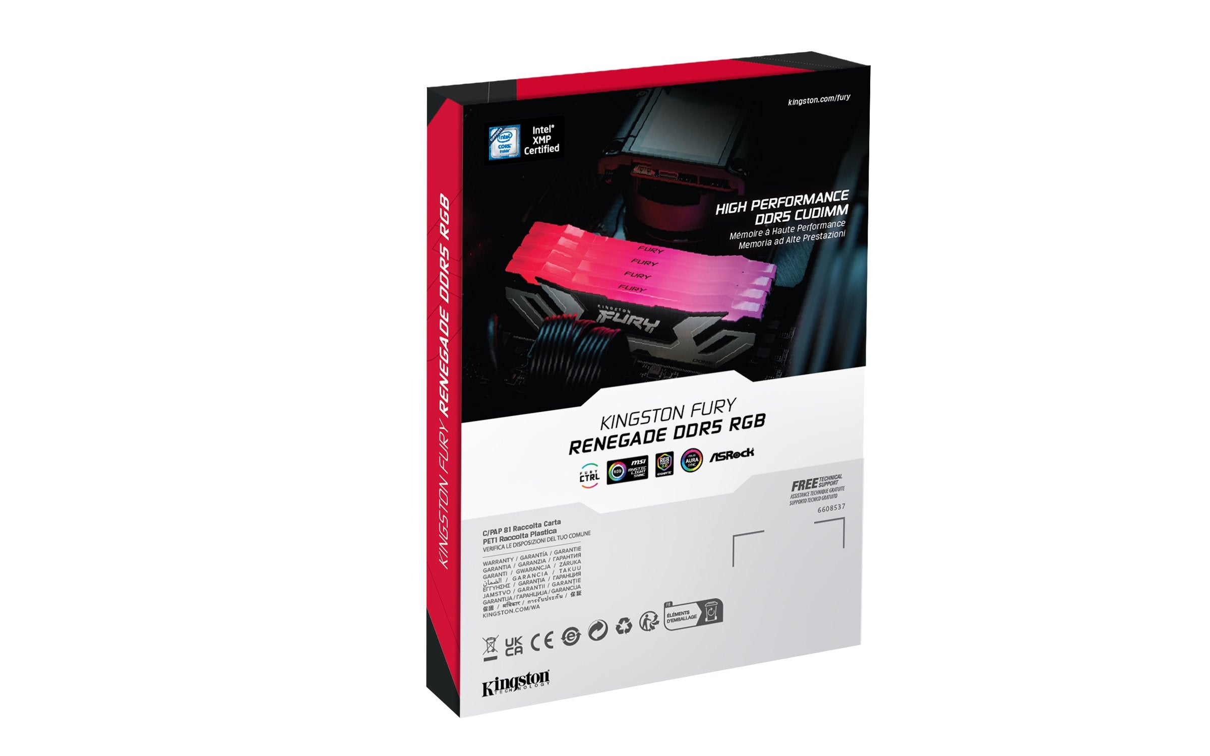 EAN 0740617346886 - Kingston Technology FURY Renegade RGB módulo de memoria 2 x 24 GB 8400 MT/s 288-pin DIMM imagen 11