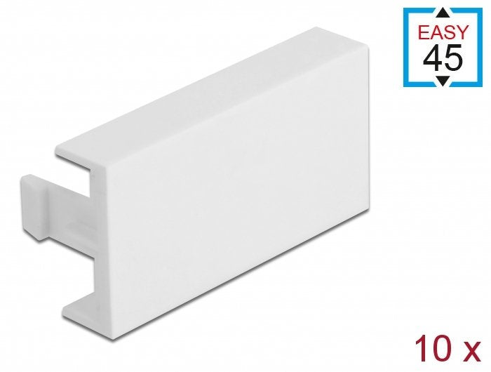 Delock Easy 45 Modul-Blindblende 45 X 22,5 Mm 10 Piezas Blanco