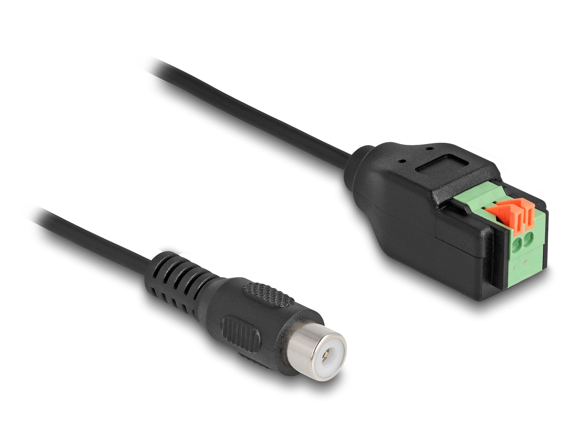 Socke Cincha Delock> Adaptador De Bloque De Terminal Con Botón De Impresión Negro, 15 Cm 66327
