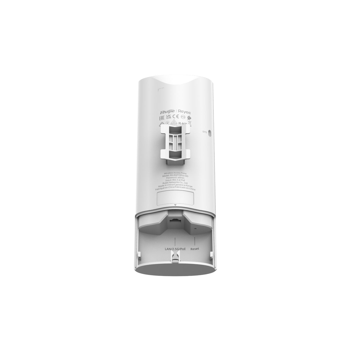 Punto De Acceso Exterior Wifi 7 Ruijie Rg-Rap72pro-Od Be5040 5011mbps 5ghz 1x2.5gb Poe+ Ip65 Mesh