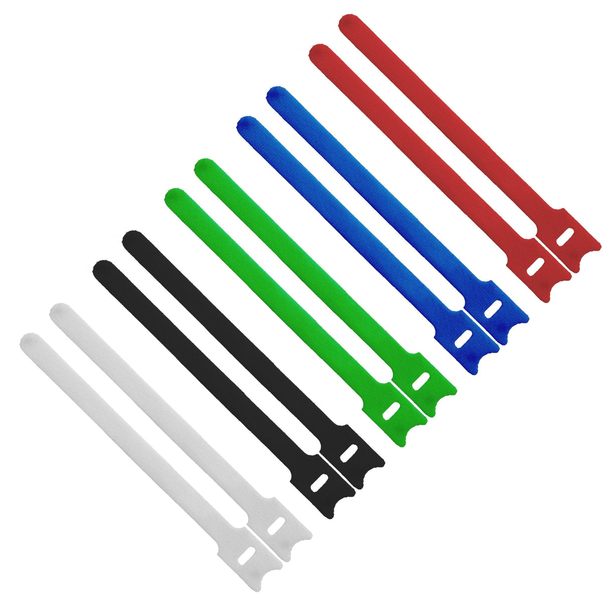 Inline Sujetacables Correas Cierre De Velcro 12x240mm 10 Uds. 5 Colores
