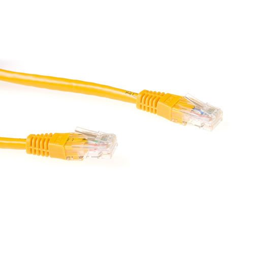 Amarillo 1 Meter U Utp Cat6a Patch Cable With Rj45 Connectors