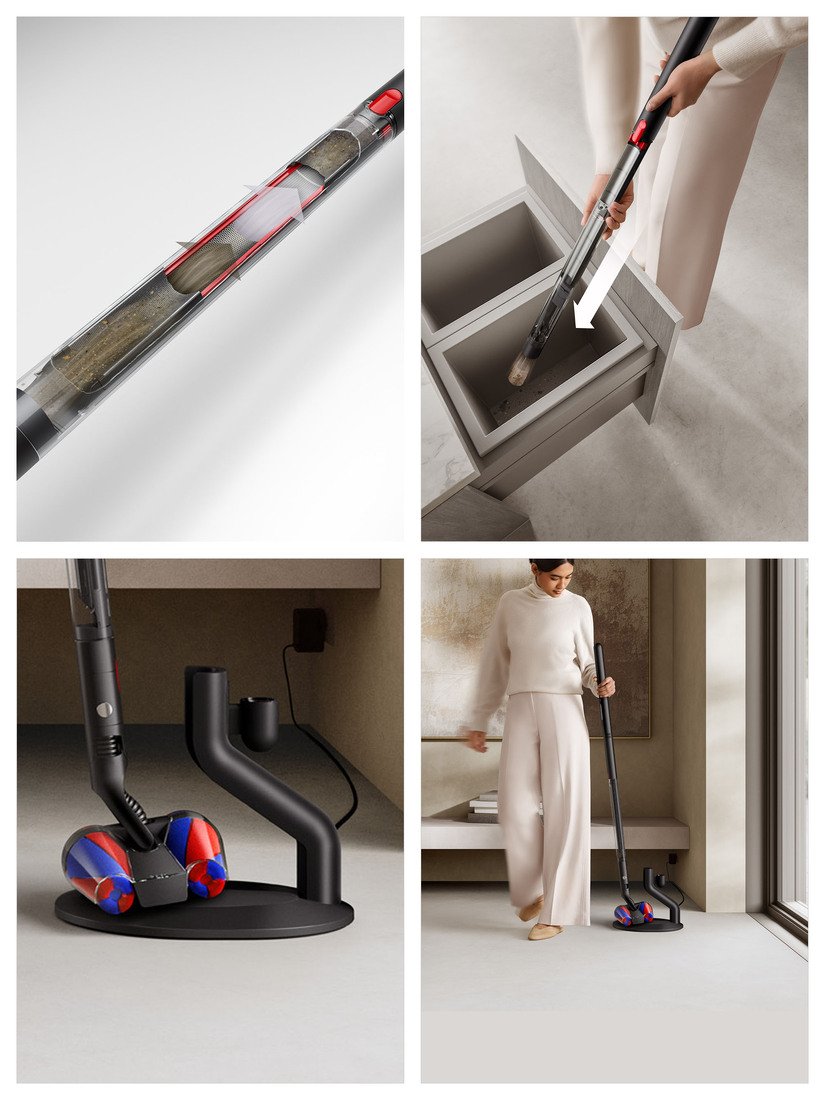 Dyson Pencilvac Fluffycones - Stabstaubsauger - Schwarz, Grau