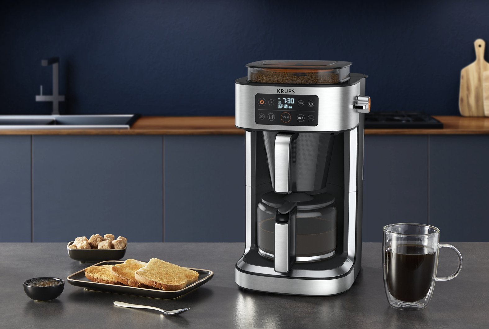 Km 760d Aroma Kaffee-Maschine Schwarz 2-10 Tassen