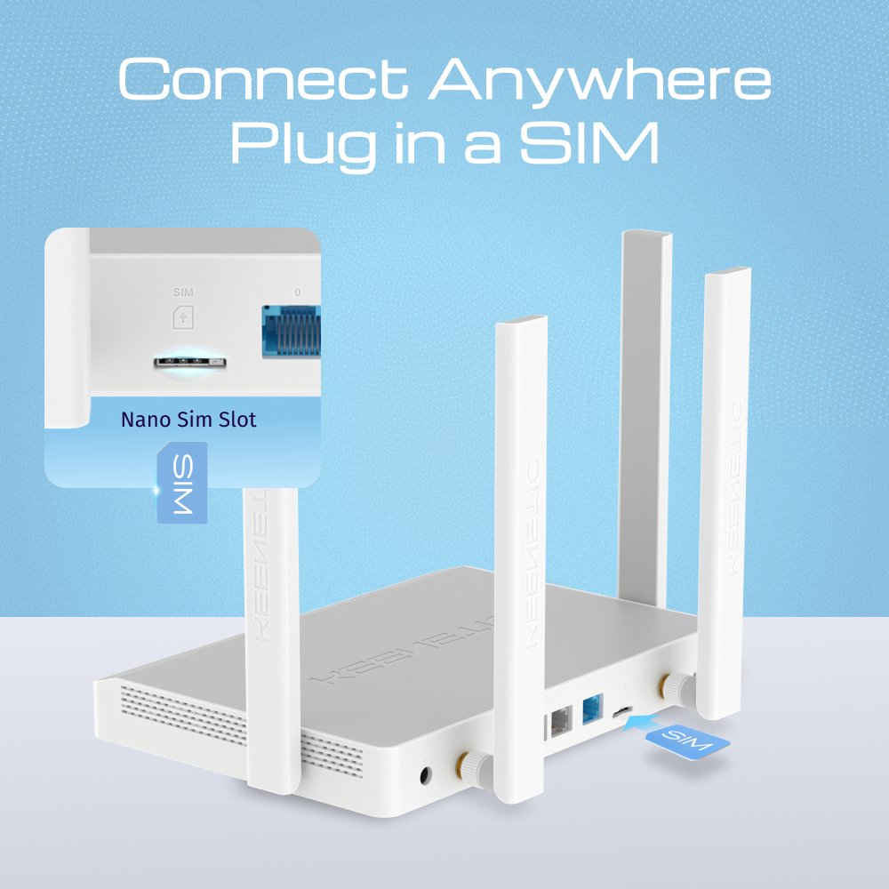 EAN 4897082921622 - Keenetic Hero 4G+ (KN-2311) router inalámbrico Gigabit Ethernet Doble banda (2,4 GHz / 5 GHz) Gris, Blanc imagen 3