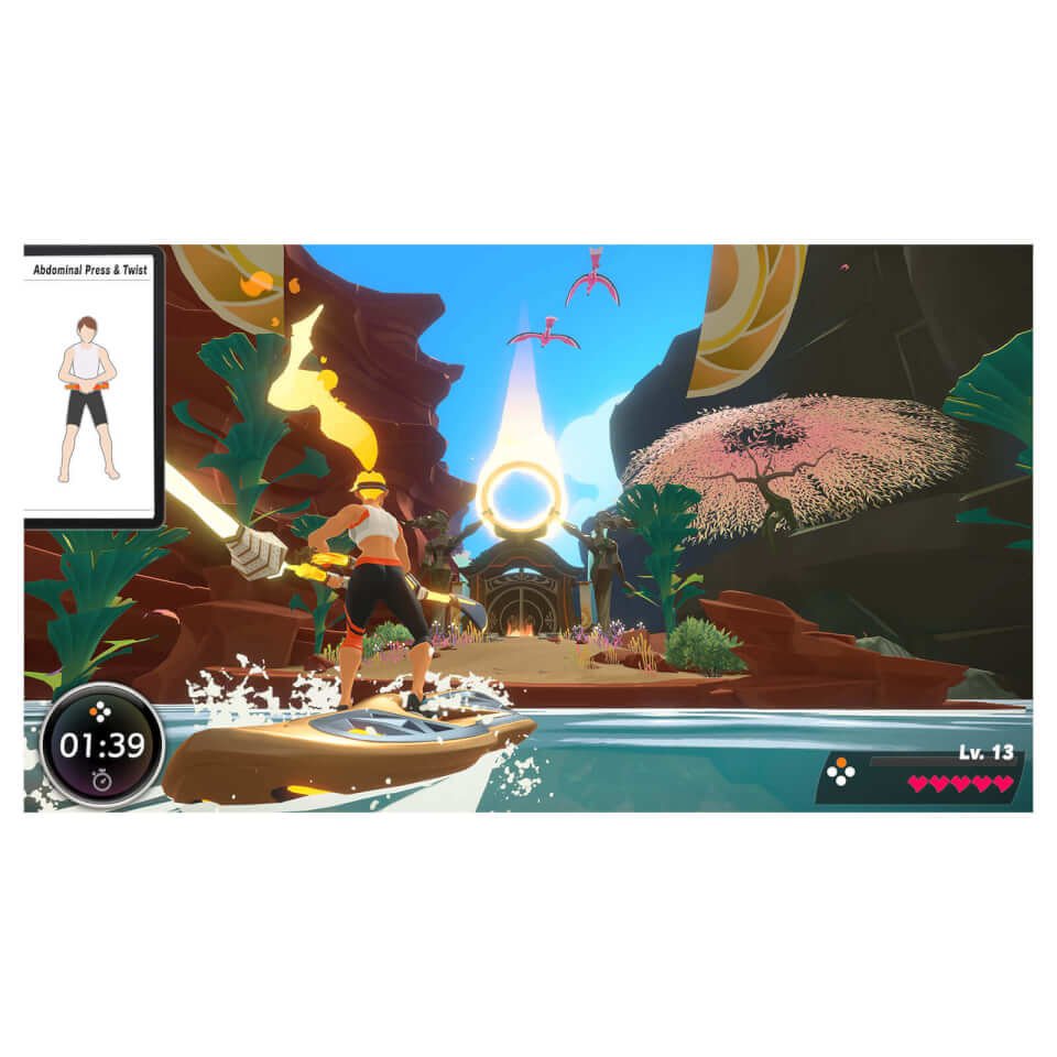 Nintendo Switch Roja Y Azul Incluye 2 Mandos Joy-Con + Juego Ring Fit Adventure + Ring-Con + Cinta Para La Pierna